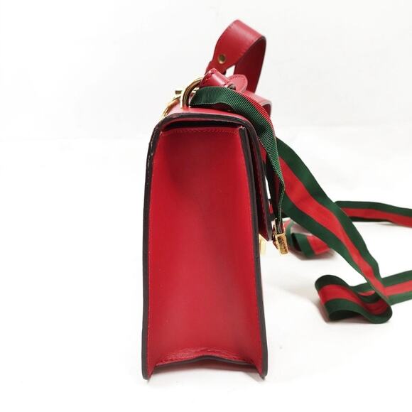 Gucci Shoulder Bag Sherry Line Red Leather 3973639 - Picture 3 of 10